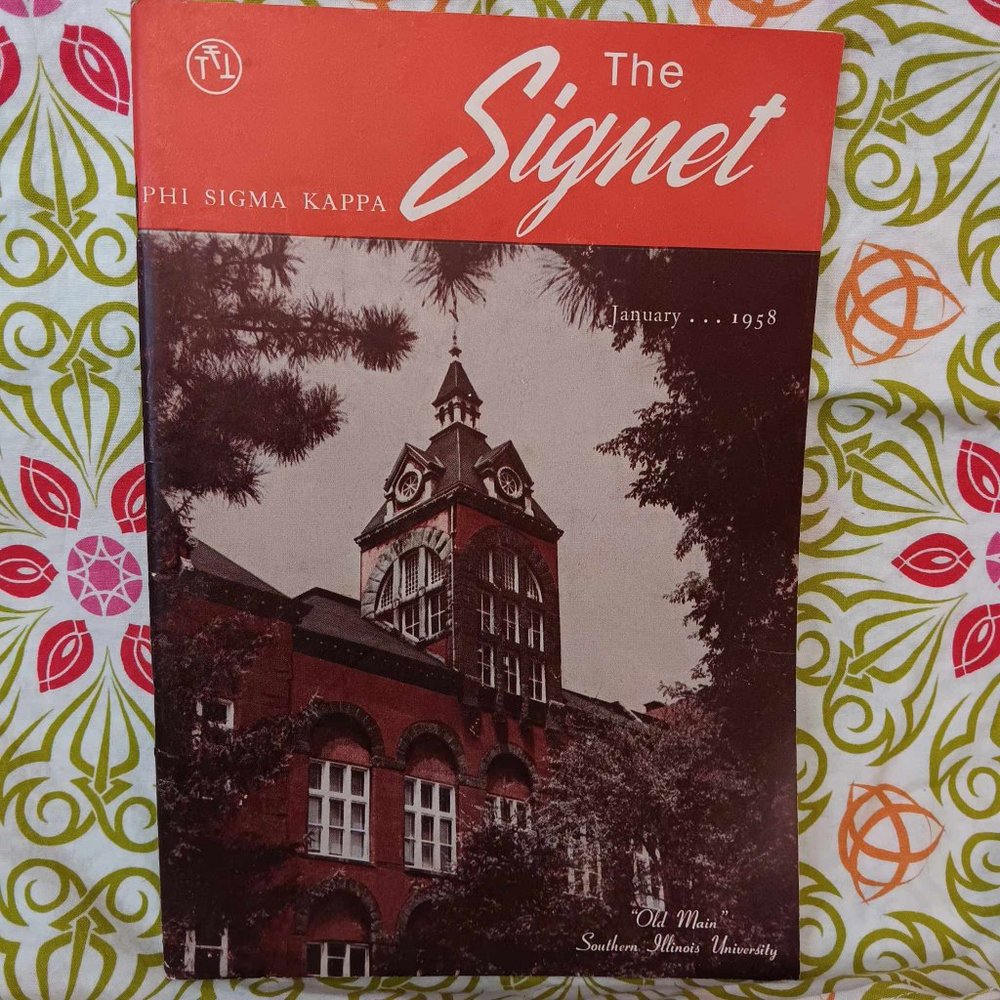 Phi Sigma Kappa - The Signet Magazine January 1958 - Paperback - 68 Pages